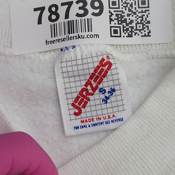 Vintage 80s USPTA Tennis Professionals Sweatshirt XS/S 17x23 USA Raglan - Picture 11 of 12